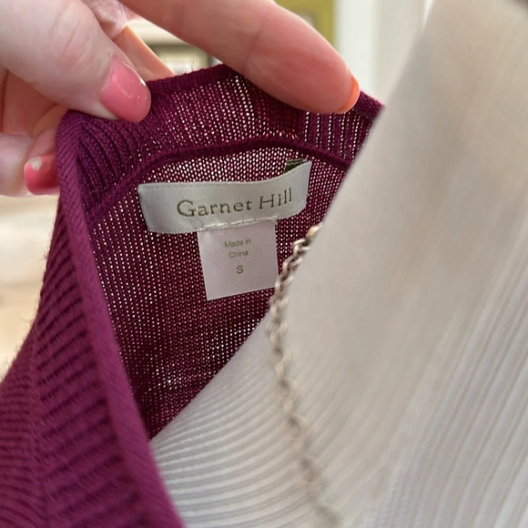 Garnet Hill Merino Wool Sweater Dress, Size Small, Berry Color, EUC - Picture 6 of 7